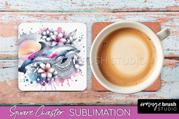 Download Sea Animals Beach Square Coaster Design - Coaster design Collection