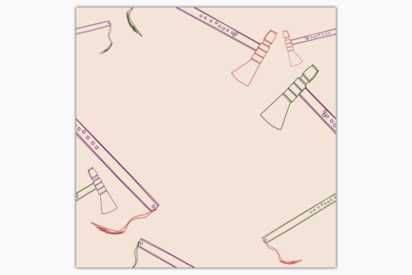Download Line Native America Tomahawk Axe Pattern - Line Collection