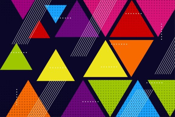 Download Mosaic Triangle Background Colorful - Premium Resources