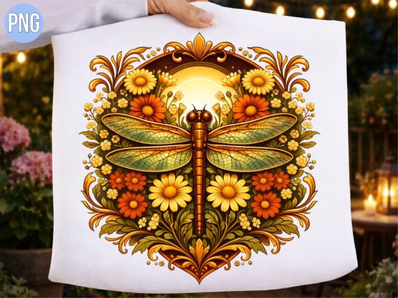 Download Vintage Dragonfly Floral Mandala PNG - Floral mandala png Collection