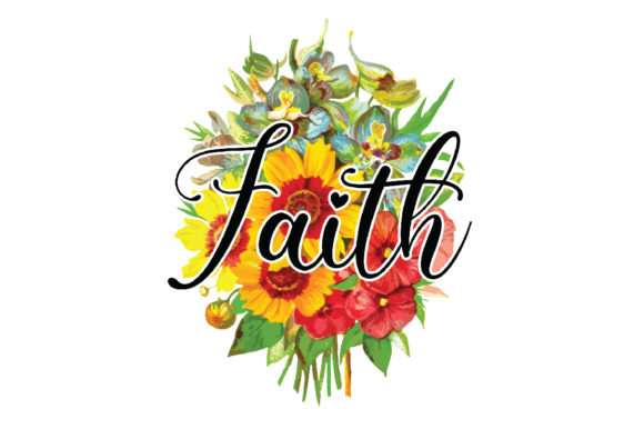 Download Faith Floral Sublimation Design - Premium Resources